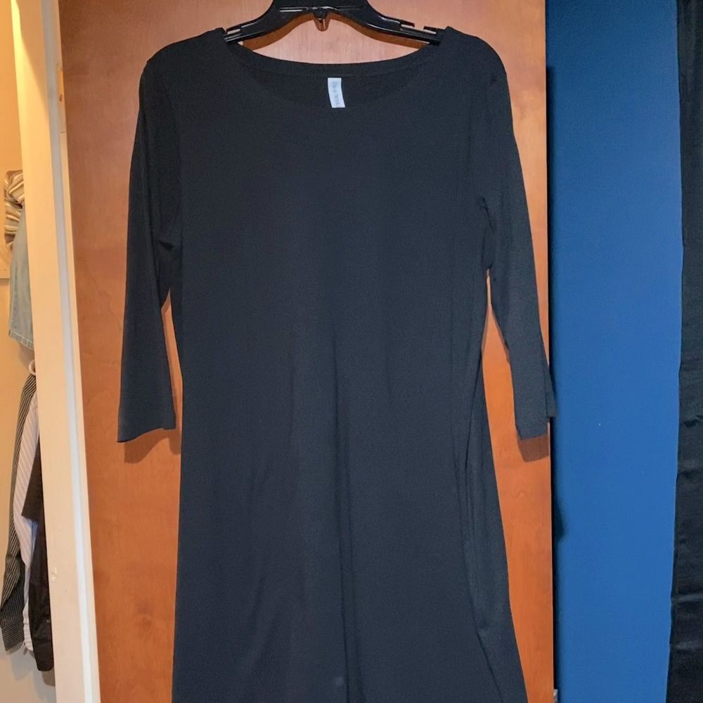Black knee length dress